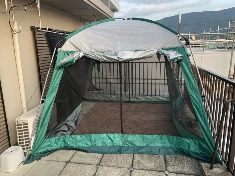 家族とのデイキャンプに最適な蚊帳付きタープテントを購入検討中