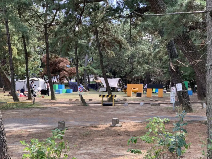香川県観音寺市豊浜町の『一の宮公園内キャンプ場』を見てきました